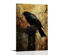 WJHJZQYY A Crow Carries Thorns to The Cross, Unknowingly Weaving The Crown of Prophecy. Decorative Wall Mural Modern Hanging Art Poster12x18inch(30x45cm)