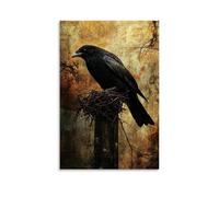 WJHJZQYY A Crow Carries Thorns to The Cross, Unknowingly Weaving The Crown of Prophecy. Decorative Wall Mural Modern Hanging Art Poster08x12inch(20x30cm)