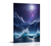 WJHJZQYY Mystic Jungle Wall Decor Majestic Animals in A Starry Night Scene Decorative Wall Mural Modern Hanging Art Poster08x12inch(20x30cm)