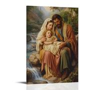 WJHJZQYY The Holy Family Rests Beside A Stream Where Even Water Dares Not Make A Sound. Decorative Wall Mural Modern Hanging Art Poster08x12inch(20x30cm)