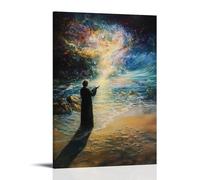 WJHJZQYY The Spirit Hovering over Creation’s Waters, Earth still Formless As Light Begins to Spread from The Word’s First Breath. Decorative Wall Mural Modern Hanging Art Poster08x12inch(20x30cm)