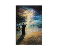 WJHJZQYY The Spirit Hovering over Creation’s Waters, Earth still Formless As Light Begins to Spread from The Word’s First Breath. Decorative Wall Mural Modern Hanging Art Poster24x36inch(60x90cm)