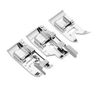 WJIAAA 1/4 Inch Quilting Foot With Edge Guide and Stitch in Ditch Presser Foot, Pack of Stitch in Ditch Foots and 1/4''(Quarter Inch) Quilting Patchwork Sewing Machine Presser with Edge Guide