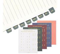 WJIAAA 10 Sheets Planner Monthly Tabs,Self Adhesive Month Tabs Stickers for Planners Office Study Notebook Office Supplies