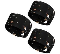 WJIAAA 3Pcs Chef Hat, Adjustable Breathable Mesh Chefs Hats with Ice Cream Cookie Cartoon Pattern for men Adults Kitchen Baking Restaurant