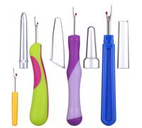 WJIAAA 4 PCS Seam Rippers,Seam Rippers for Sewing,Stitch Unpickers Seams Remover Set for Needle Work Patterns and Sewing Clothes Ergonomic Handle
