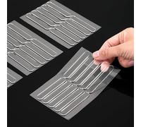 WJIAAA 40PCS Cabinet Door Bumpers, Self Adhesive Silicone Buffer Strips Clear Anti Slip Pads for Furniture Drawer Glass Table Top Noise Reduction