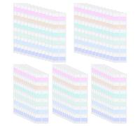 WJIAAA 600 Pcs Sticky Index Tabs, Repositionable 6 Colored Page Markers for Books Notebook Binders File Folder Planner Journaling Back to School Supplies
