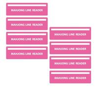 WJIAAA 8Pcs Mahjong Line Finder Reader, Mahjong Gifts for Beginners Women Players, Rules Helper Card Guide Reader,