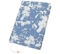 WJIAAA Book Covers for Paperbacks, Book Cover Protector Adjustable Fabric Fit A5 Size 5.5x8.2 Inch Paperbacks for Hardcover Softcover Novels Protection for Privacy Blue Star Moon