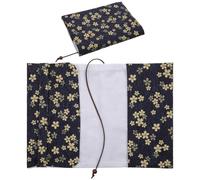 WJIAAA Book Covers for Paperbacks,Book Cover Protector Adjustable Fabric Fit A5 Size Paperbacks for Hardcover Softcover Novels Protection Dark Blue 5.5x8.2 Inch(Red)