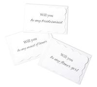 WJIAAA Bridesmaid Proposal Card Set,12 Pack Will You Be My Bridesmaid Card Proposal Cards with Matching Envelope 5.5 x 3.9in