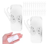 WJIAAA Flosser Dispenser 2 Pack with 24 Pcs Floss, Compact Floss Container for Adults, Travel Toothpick Holder, Mini Size Fits Pocket & Purse(White)