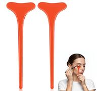 WJIAAA Mascara Shield Guard,2pcs Reusable Silicone Mascara Shield Applicator Guards Eyelid Guard Tool Eyelash Silicone Eyeliner Mascaras Protector Tool for Women