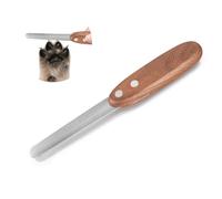 WJIAAA Nail File for Dogs Cats Pets,Diamond Coated Metal Nail Claw File Ergonomic Walnut Handle Polish Off Rough Edges Remove Burs Pet Nail Filer for Smooth and Shape All Toenail Types