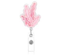WJIAAA Retractable Badge Holder, Sea Creatures Coral of the Ocean Series, Cute Lanyard, Card Holder, ID Badge Holder, Nurse Teacher for ID Badge Holder, Key Cards, Nurse Accessories