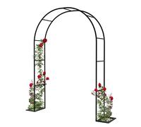 WJIANBIN Arche de jardin en métal pour rosiers grimpants, structure de support élégante pour l'extérieur (2 x 2,3 m), idéale pour les plantes grimpantes, les fleurs et la décoration de jardin.
