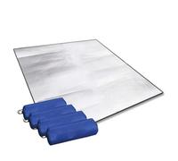 WJIAYAO Aluminium Camping Mat Aluminum Foil Mat Sleeping Mat for Camping Insulating Mat Thermal Blanket Foldable Tent Mat Floor Mat(200x200cm)