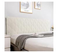 WJIAYAO Bed Headboard Covers All-inclusive Soft Smooth Quilted Head Cover Thicken Velvet Headboard Solid Color Bed Back Protector(Beige,W150 x H70cm)