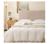 WJIAYAO Bed Headboard Covers Soft Velvet Headboard Cover All-inclusive Soft Smooth Quilted Head Solid Color Bed Back Protector(Khaki,220cm)