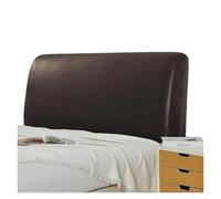 WJIAYAO Bed Headboard Covers Waterproof Artificial PU Leather Headboard Cover Hotel Home Elastic All-inclusive Bed Head Back Bedside Protection Cover(Brown,220CM)