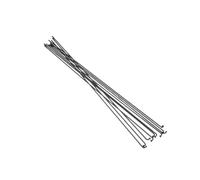 WJIAYAO bike spokes 10Sets 14g Bicycle Stainless Steel Spokes With Nipples Outdoor Mountain Road Bike High Strength Wires Cycling Repair Tool(261MM)