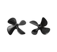 WJIAYAO boat propeller 1Pair 4-Blades Propellers High Torque 50mm/55mm/60mm Fully Immersed Water Props with 4mm Shaft for Fishing Boat Model(1pair 55x4.0mm)