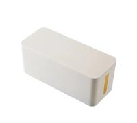 WJIAYAO Cable Tidy Box Cable Storage Box Power Strip Case Wooden Power Line Wire Management Organizer Dust Proof Charger Socket Network Line Storage Bin(C,S)