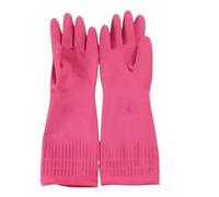 WJIAYAO Cleaning Gloves Kitchen Cleaning Gloves Rubber Thickened And Lengthened Household(Rose red-38cm,78 * 92cm)