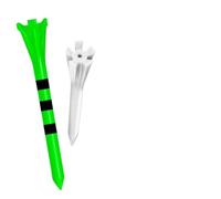 WJIAYAO cushion top golf tees Golf Tees Plastic 5-Prongs Marking System 80 Driver with 20 Iron Hybrid Mixed 100 Pcs/Set Low Friction Resistance for Golfer Practice(Green70mm White38mm)
