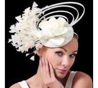 WJIAYAO Fascinators for Wedding Race Occasion Fascinator Hats Bowknot Bridal Wedding Church Hats Women Fancy Cocktail Party Multiple Colors(MIX COLOR)