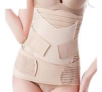 WJIAYAO postpartum belly wrap 3 In 1 Postpartum Support Recovery Belt Adjustable Girdle(L)