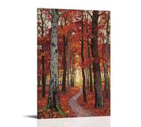 WJJAYLSS Ironwood Forest Scenic Autumn Bark Contemporary Wall Mural Art Decorative Hanging Poster08x12inch(20x30cm)