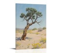 WJJAYLSS Joshua Tree Forest Scenic Unique Cacti Contemporary Wall Mural Art Decorative Hanging Poster16x24inch(40x60cm)