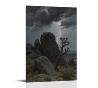 WJJAYLSS Joshua Tree National Park Scenic Rock Formations Contemporary Wall Mural Art Decorative Hanging Poster20x30inch(50x75cm)