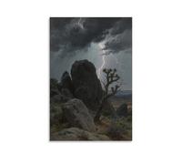 WJJAYLSS Joshua Tree National Park Scenic Rock Formations Contemporary Wall Mural Art Decorative Hanging Poster08x12inch(20x30cm)