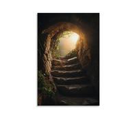 WJJAYLSS The Empty Tomb, Dawn of Resurrection Hope Contemporary Wall Mural Art Decorative Hanging Poster24x36inch(60x90cm)