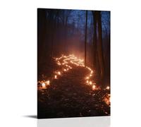 WJJAYLSS The Path to Bethlehem Winds Through A Forest of Candles And Echoes of Holy Names Contemporary Wall Mural Art Decorative Hanging Poster12x18inch(30x45cm)