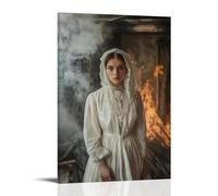 WJJAYLSS They Say When The Village Caught Fire, Mary Stood in The Smoke And The Flames Froze in Place. Contemporary Wall Mural Art Decorative Hanging Poster12x18inch(30x45cm)