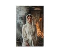 WJJAYLSS They Say When The Village Caught Fire, Mary Stood in The Smoke And The Flames Froze in Place. Contemporary Wall Mural Art Decorative Hanging Poster12x18inch(30x45cm)