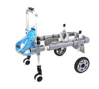 WJJKJH Dog Wheelchair For Back Legs With Pet Traction Rope Adjustable Hind Leg Support Cart, Mobility Aid For Disabled/Injured(4 rounds,Large)