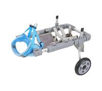 WJJKJH Dog Wheelchair For Back Legs With Pet Traction Rope Adjustable Hind Leg Support Cart, Mobility Aid For Disabled/Injured(2 rounds,M)