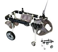 WJJKJH Large Dog Wheelchair For Back Legs With Multi-Function Pet Lift, Wheelchair For Dogs Thickened, Adjustable Back Leg Dog Wheel Chair(4 rounds,S)