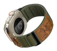 WJK Rugged Nylon Sport Band Compatible with Apple Watch Bands for Men 42mm 44mm 45mm 46mm 49mm,Soft Woven Leather Stars-Stripes Flag Strap for iWatch SE/Ultra 2 3 Series 11 10 9 8 7 6 5 4 3 2 1