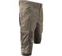 WJL WHISPERING JONES LONDON Mens 3/4 Cargo Stretch Pants Long Nylon Four Way Performance Gym Running Fitness Athletic Multipocket Design, Beige, 38W