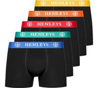 WJL WHISPERING JONES LONDON Mens 5 Pack Shorts Designer Henleys Boxers Underwear Boxer Trunks Printed Briefs Stretch, Gift Set for Boyfriend, Husband or Family, Assorted - PRIMAS Pack of 5, XXL
