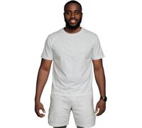 WJL WHISPERING JONES LONDON Mens Cargo Fleece Shorts Set T-Shirt Top Bottom Stretch Pockets Gym Lounge Tracksuit Sport S-XXL, Champ - White, L