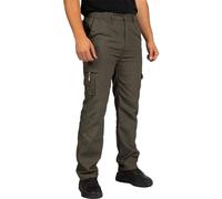 WJL WHISPERING JONES LONDON Mens Cargo Trousers Lightweight Cotton Casual Jogger Elasticated Waist Drawstring Outdoor Work Pants with Pockets, Olive, M