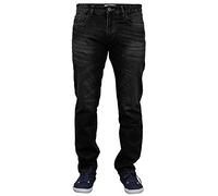 WJL WHISPERING JONES LONDON Mens Casual Smart Denim Pants Trousers Jeans, Dark Wash, 30R