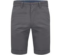 WJL WHISPERING JONES LONDON Mens Chino Shorts Slim-fit 9" Classic Cotton Casual Golf Beach Summer Joggers Essential Half Pant All Waist Size 30-40, Charcoal, 40W